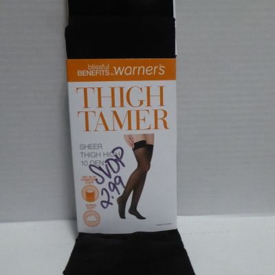 Blissful Benefits By Warners Thigh Tamer Sheer Thigh High 10 Den Stockings